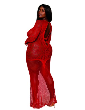 Σέξι γυναικείο μακρύ φόρεμα με μανίκια!