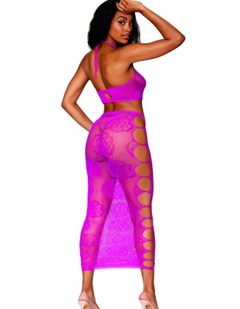 Σέξι γυναικείο σετ μπουστάκι και μακρυά φούστα