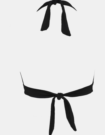 Γυναικείο Μαγιό Σουτιέν Τρίγωνο με ενίσχυση-Μαύρο