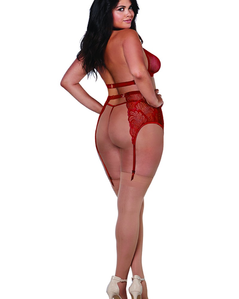 Σέξι σετ 4 τεμαχίων από δίχτυ και δαντέλα!