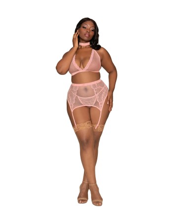 Σέξι σετ 4 τεμαχίων από δίχτυ και δαντέλα!