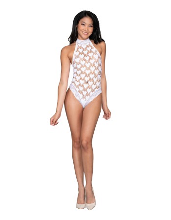 Γυναικείο λευκό κορμάκι χωρίς ραφές και χειροπέδες!