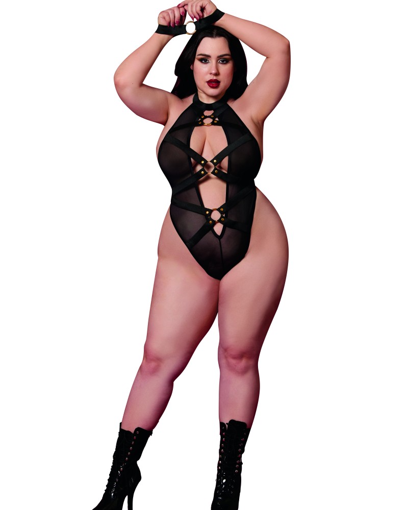 Dreamgirl σέξι σετ κορμάκι με χειροπέδες