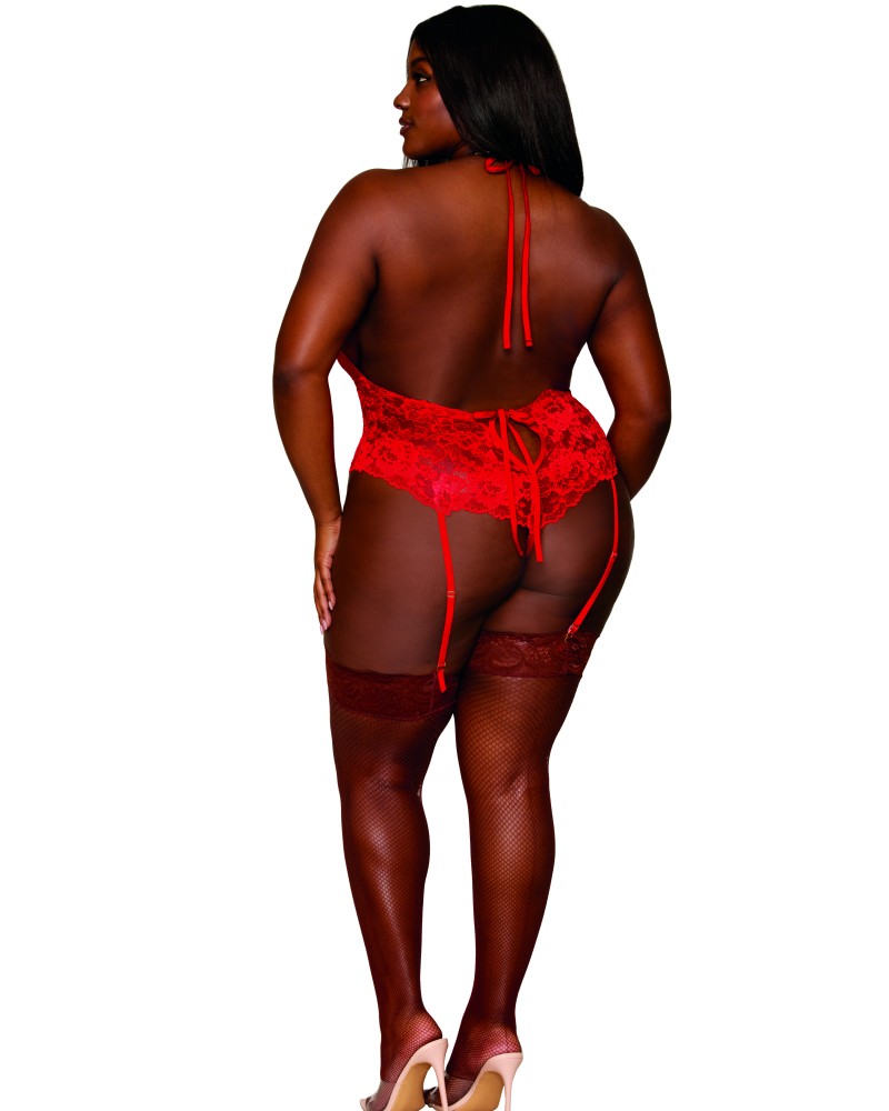 Σέξι κορμάκι στρινγκ με λεπτομέρειες από χρυσές αλυσίδες!