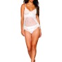 Dreamgirl-Σέξι σετ λευκό babydoll και εσώρουχο!