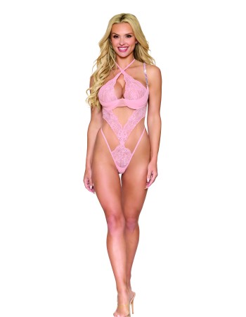 Σέξι δαντελένιο κορμάκι στρινγκ ψηλόμεσο