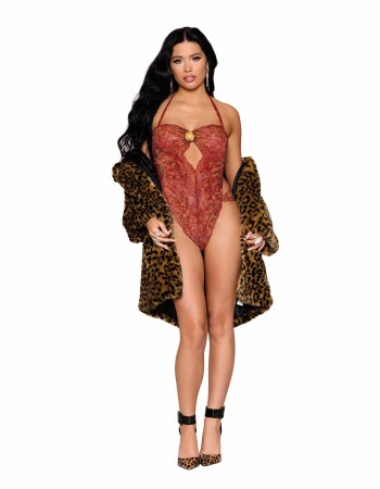 Σέξι γυναικείο δαντελένιο στρινγκ κορμάκι