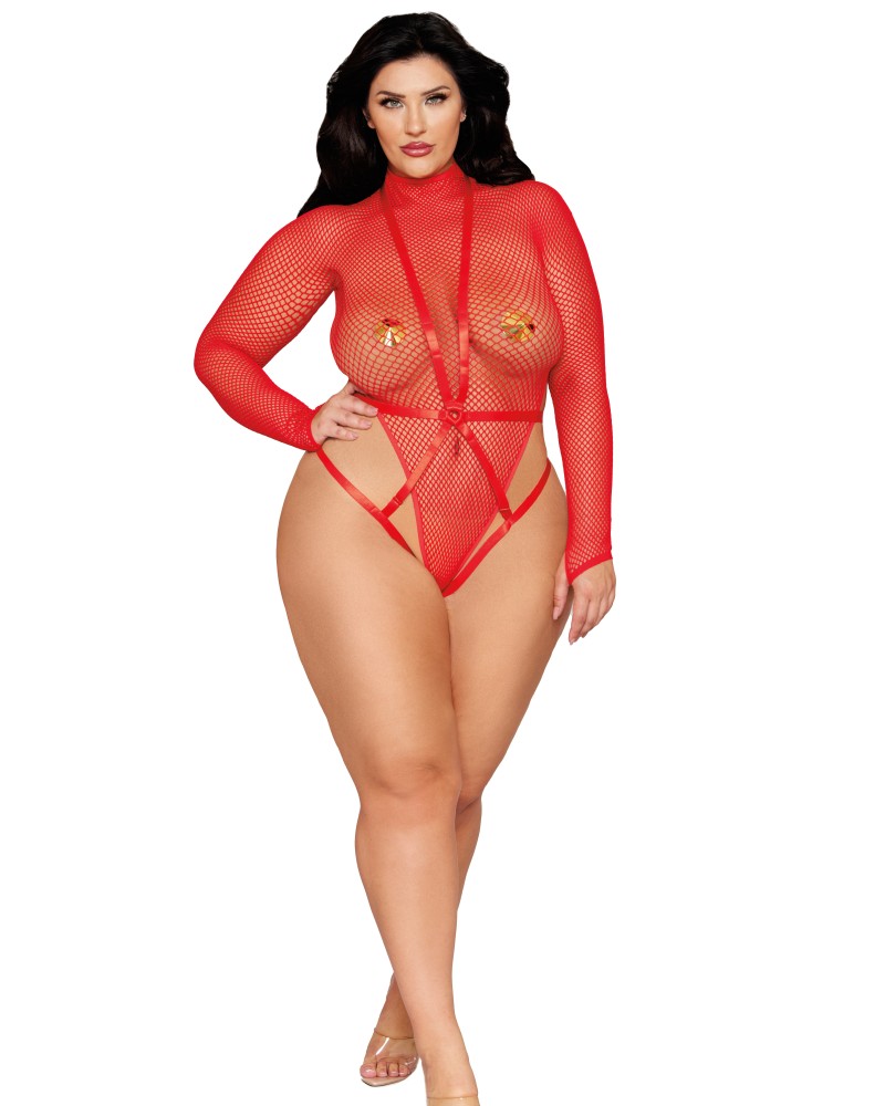 Super sexy σετ κορμάκι και ελαστικά λουράκια Dreamgirl!