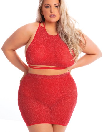 Σέξι σετ φούστα και τοπ