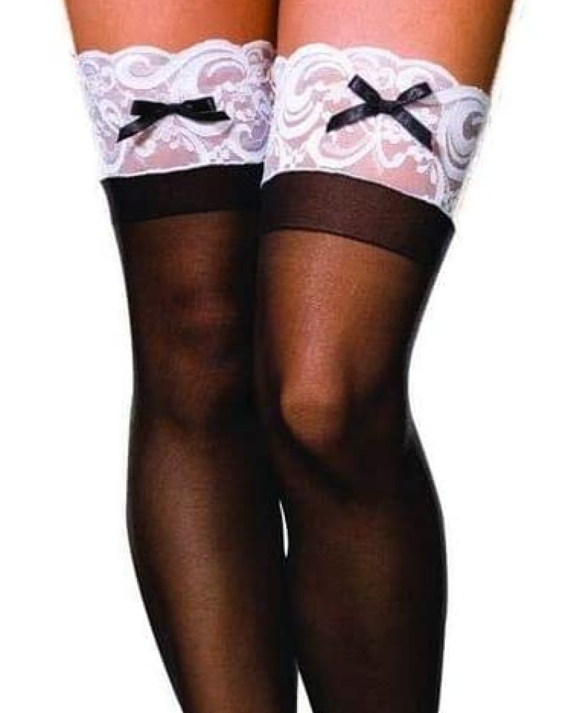 Κάλτσες γυναικείες με δαντέλα και σιλικόνη "Sandra"