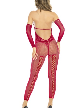 Σέξι γυναικεία ολόσωμη φόρμα και γάντια